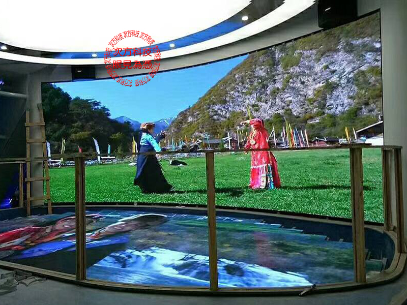 LED電視牆 弧形P3 企業入口